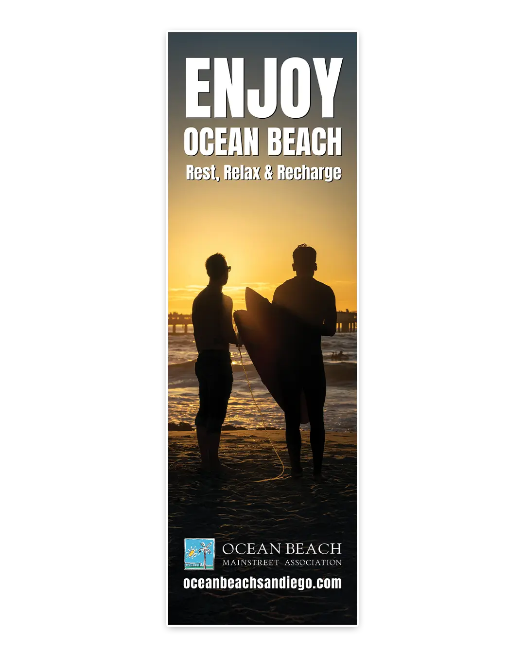 Enjoy Ocean Beach poster